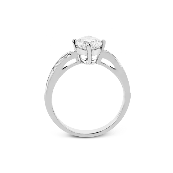 18k White Gold Semi-mount Engagement Ring Image 2 Diamond Showcase Longview, WA