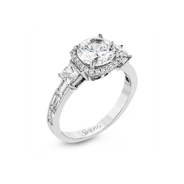 Platinum Semi-mount Engagement Ring Diamond Showcase Longview, WA
