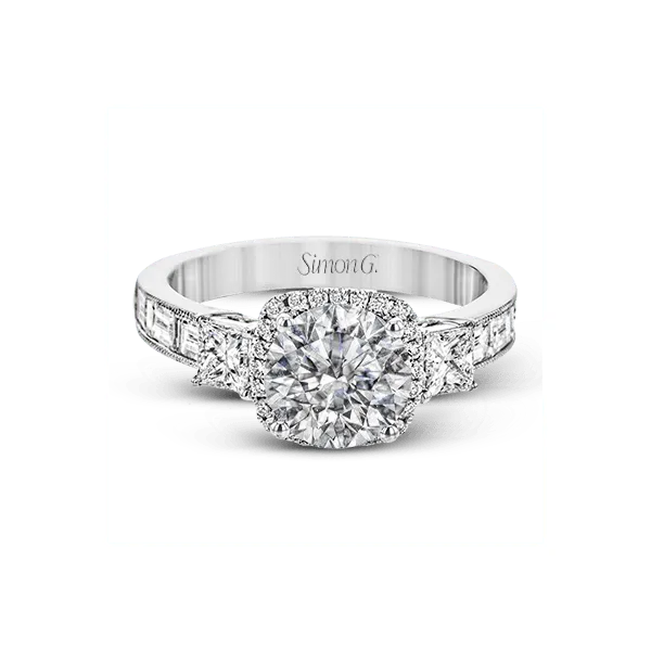 Platinum Semi-mount Engagement Ring Image 2 Diamond Showcase Longview, WA