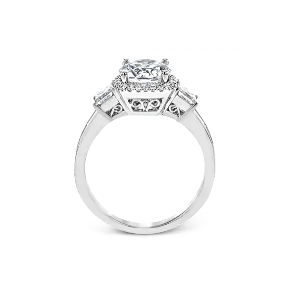 Platinum Semi-mount Engagement Ring Image 3 Diamond Showcase Longview, WA