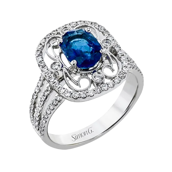 18k White Gold Gemstone Fashion Ring Diamond Showcase Longview, WA