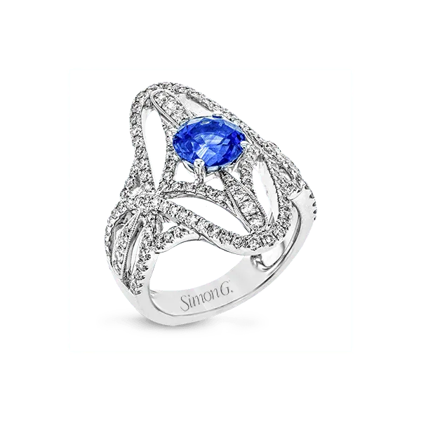 18k White Gold Gemstone Fashion Ring Diamond Showcase Longview, WA