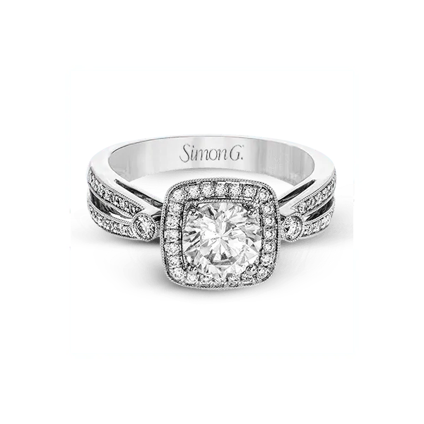 18k White Gold Semi-mount Engagement Ring Image 2 Diamond Showcase Longview, WA