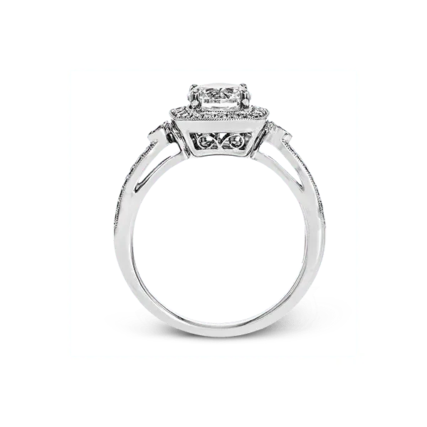 18k White Gold Semi-mount Engagement Ring Image 3 Diamond Showcase Longview, WA