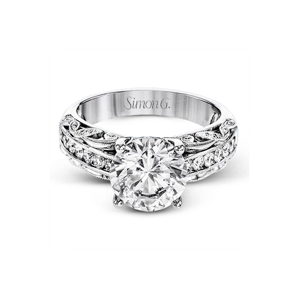 18k White Gold Semi-mount Engagement Ring Image 2 James & Williams Jewelers Berwyn, IL