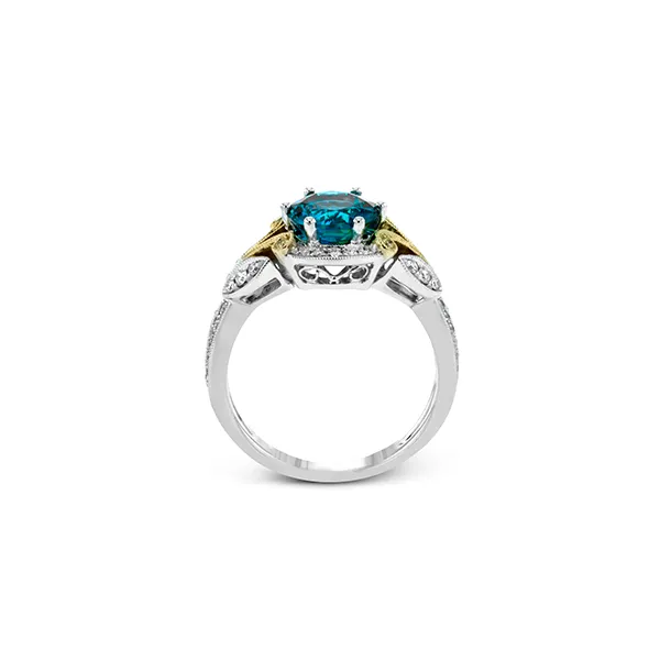18k Two-tone Gold Gemstone Fashion Ring Image 3 Diamonds Direct St. Petersburg, FL