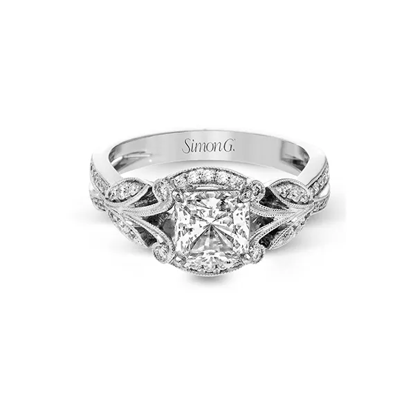 Platinum Semi-mount Engagement Ring Image 3 Diamond Showcase Longview, WA