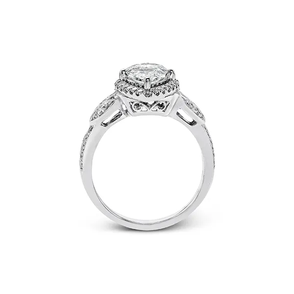 18k White Gold Semi-mount Engagement Ring Image 2 Diamond Showcase Longview, WA