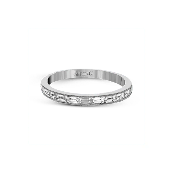 18k White Gold Wedding Set Image 2 Jim Bartlett Fine Jewelry Longview, TX