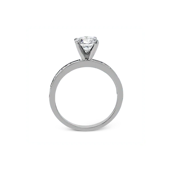 18k White Gold Semi-mount Engagement Ring Image 3 Diamond Showcase Longview, WA