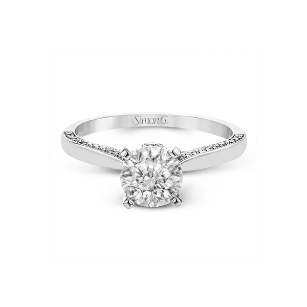 18k White Gold Semi-mount Engagement Ring Image 2 Diamond Showcase Longview, WA