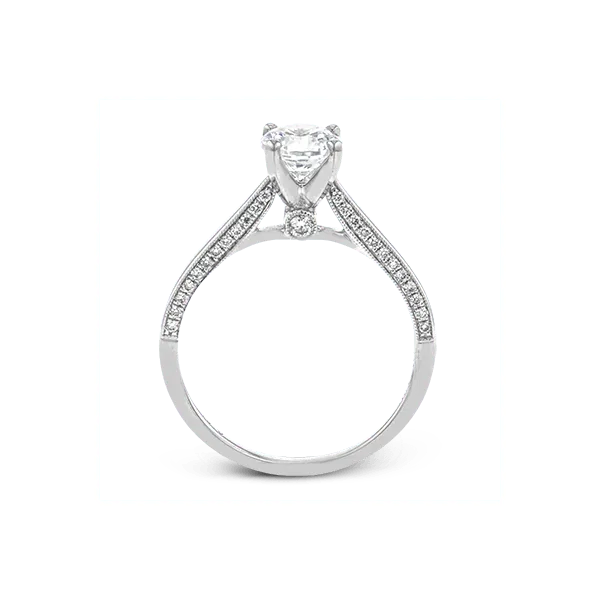 Platinum Semi-mount Engagement Ring Image 3 Diamond Showcase Longview, WA