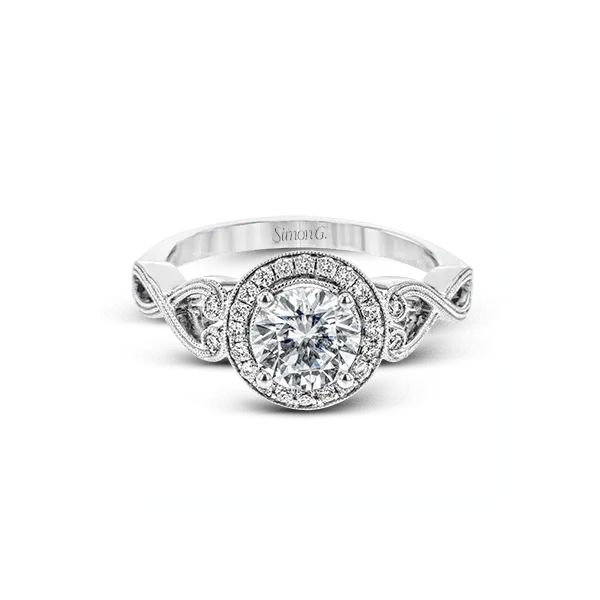 18k White Gold Semi-mount Engagement Ring Image 2 Diamond Showcase Longview, WA