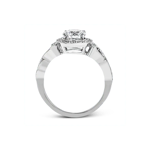 18k White Gold Semi-mount Engagement Ring Image 3 Diamond Showcase Longview, WA