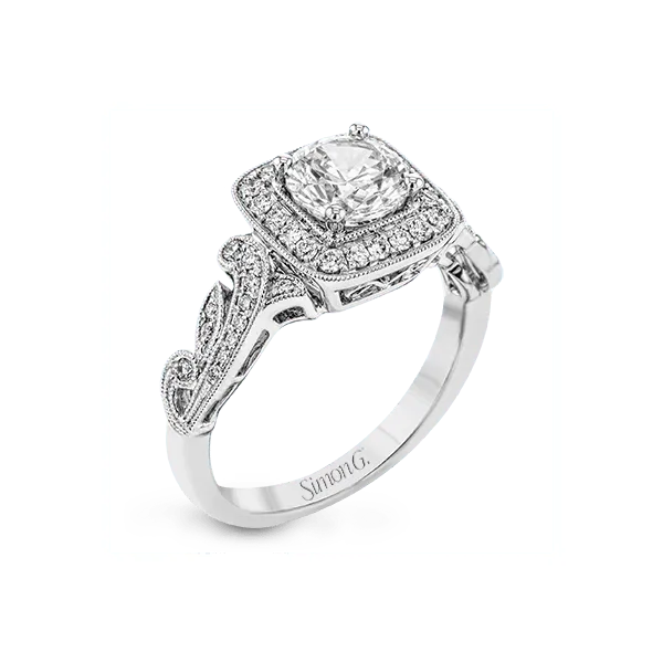 18k White Gold Semi-mount Engagement Ring Diamond Showcase Longview, WA