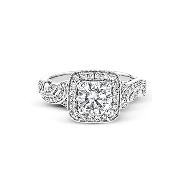 Platinum Semi-mount Engagement Ring Image 2 Diamond Showcase Longview, WA