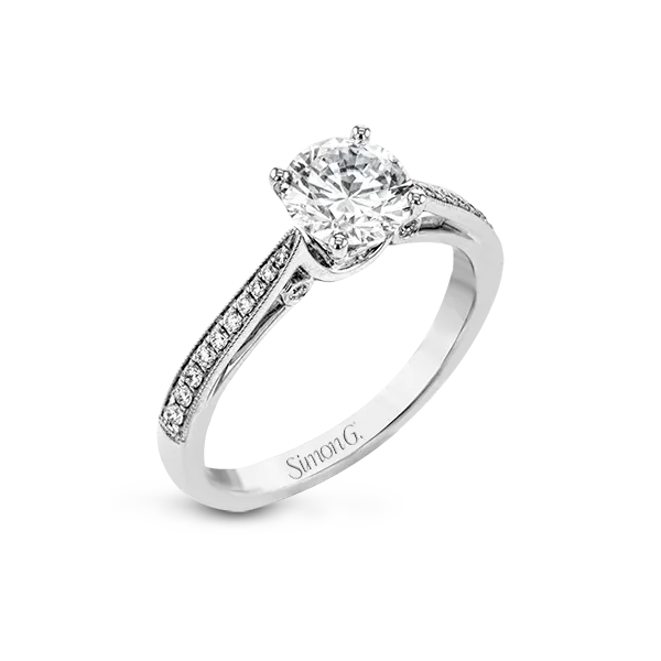 18k White Gold Semi-mount Engagement Ring Diamond Showcase Longview, WA