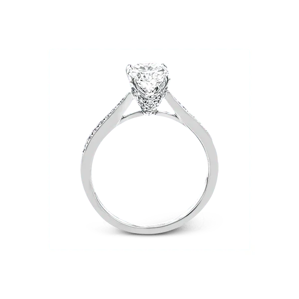 18k White Gold Semi-mount Engagement Ring Image 3 Diamond Showcase Longview, WA