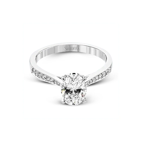 Platinum Semi-mount Engagement Ring Image 2 Diamond Showcase Longview, WA