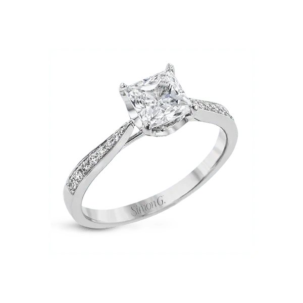 18k White Gold Semi-mount Engagement Ring Diamond Showcase Longview, WA
