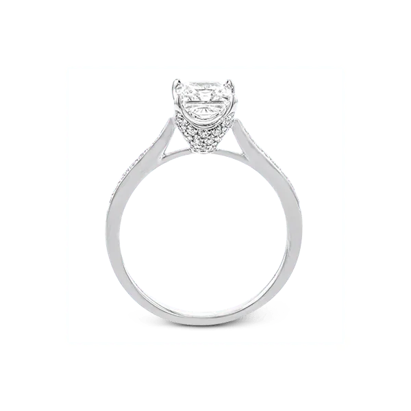 18k White Gold Semi-mount Engagement Ring Image 3 Diamond Showcase Longview, WA