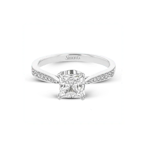 Platinum Semi-mount Engagement Ring Image 2 Diamond Showcase Longview, WA