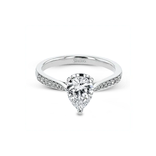 18k White Gold Semi-mount Engagement Ring Image 2 Diamond Showcase Longview, WA