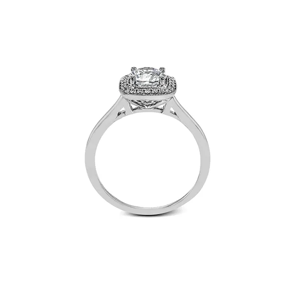 18k White Gold Semi-mount Engagement Ring Image 3 Diamond Showcase Longview, WA
