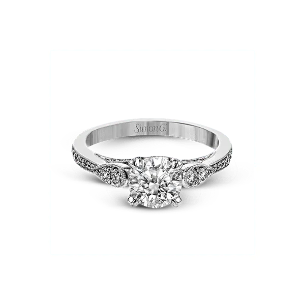 Platinum Semi-mount Engagement Ring Image 2 Diamond Showcase Longview, WA