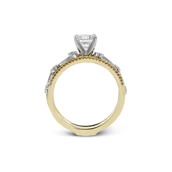 18k Two-tone Gold Wedding Set Image 3 Diamond Showcase Longview, WA