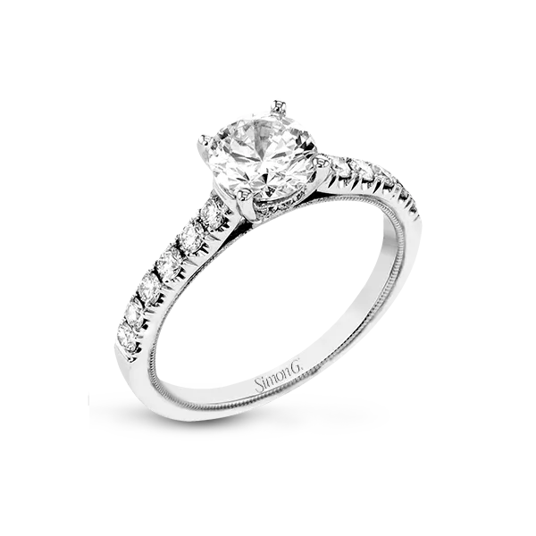 18k White Gold Semi-mount Engagement Ring Diamond Showcase Longview, WA