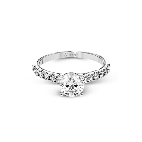 Platinum Semi-mount Engagement Ring Image 3 Diamond Showcase Longview, WA