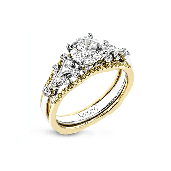 18k Two-tone Gold Wedding Set The Diamond Shop, Inc. Lewiston, ID