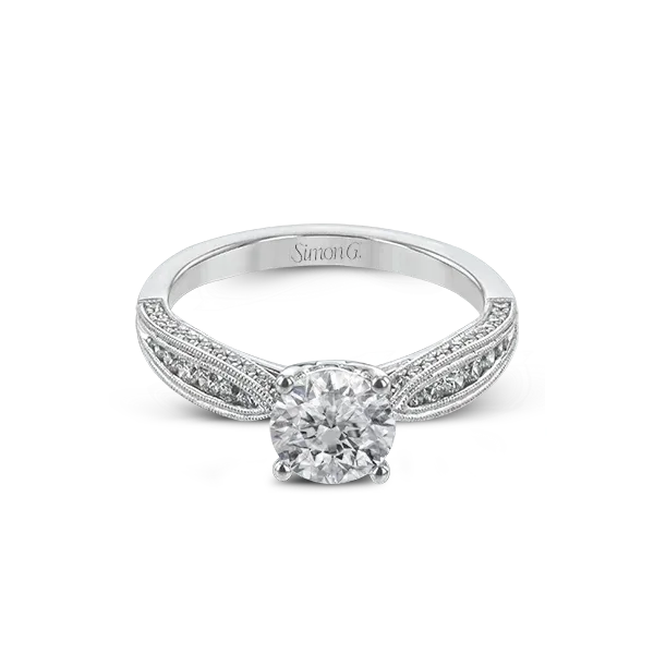 Platinum Semi-mount Engagement Ring Image 2 Diamond Showcase Longview, WA