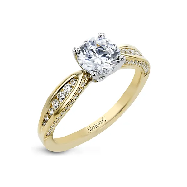 18k Yellow Gold Semi-mount Engagement Ring Diamond Showcase Longview, WA