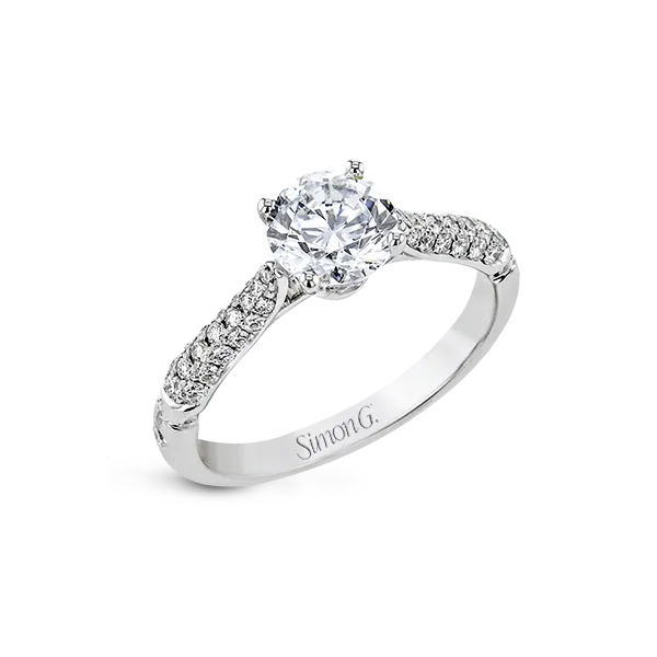 18k White Gold Semi-mount Engagement Ring Diamond Showcase Longview, WA