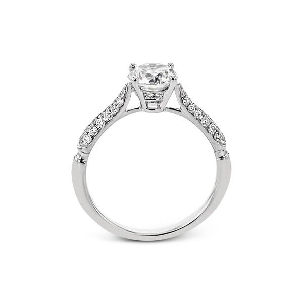 Platinum Semi-mount Engagement Ring Image 3 Diamond Showcase Longview, WA