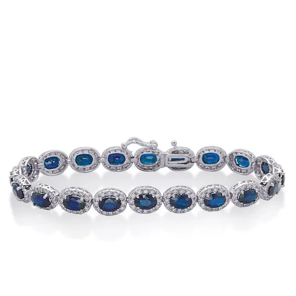 Sapphire & Diamond Bracelet Tennies Jewelry Appleton, WI