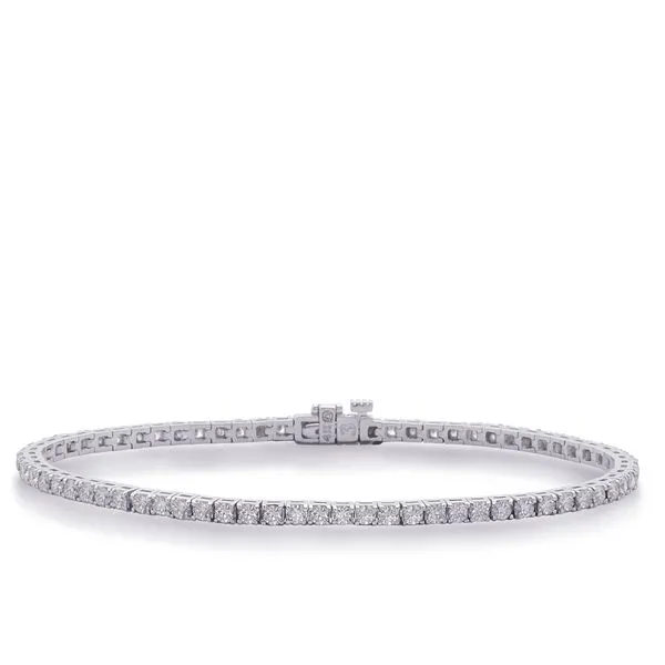White Gold Diamond Tennis Bracelet Tennies Jewelry Appleton, WI