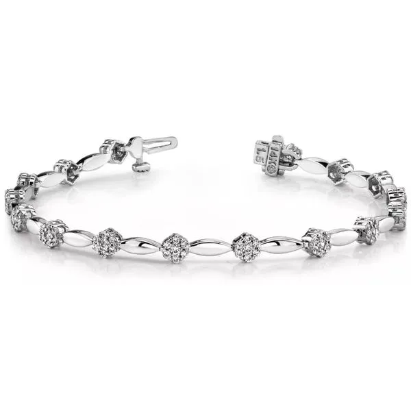 White Gold Designer Diamond Bracelet Tennies Jewelry Appleton, WI