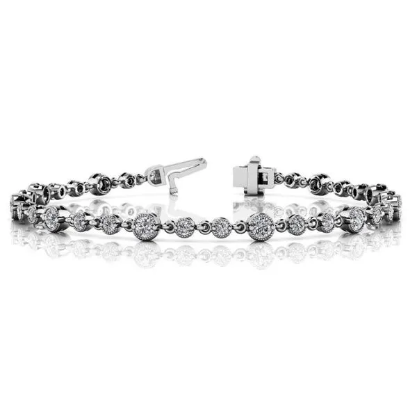 White Gold Diamond Tennis Bracelet Tennies Jewelry Appleton, WI