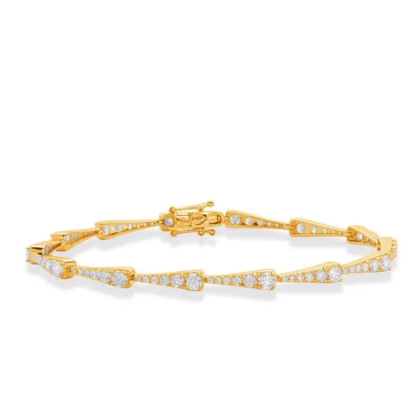 Yellow Gold Diamond Bracelet Tennies Jewelry Appleton, WI