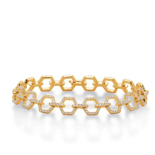 Yellow Gold Diamond Bracelet Tennies Jewelry Appleton, WI