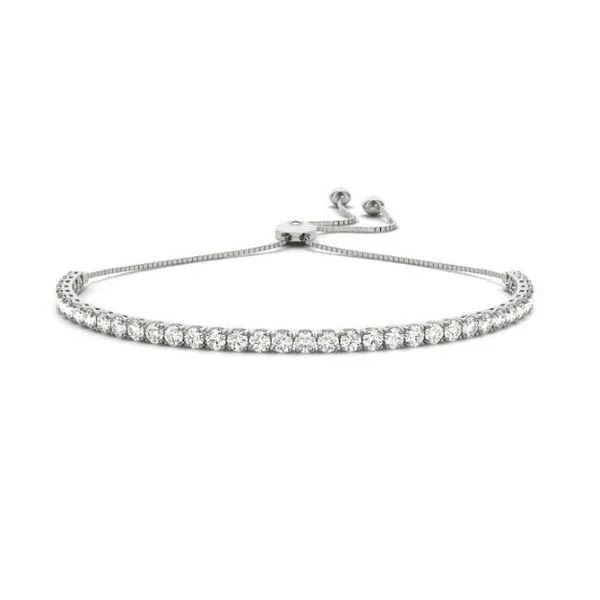 White Gold Bolo Diamond Bracelet Spencer's Jewelers Athens, GA
