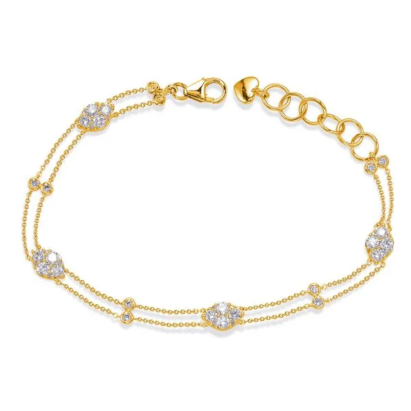 Yellow Gold Diamond Bracelet Tennies Jewelry Appleton, WI