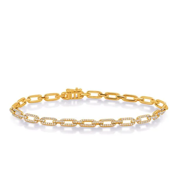 Yellow Gold Diamond Bracelet Tennies Jewelry Appleton, WI