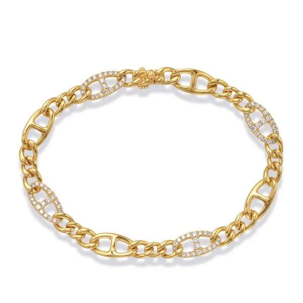 Yellow Gold Diamond Bracelet Spencer's Jewelers Athens, GA