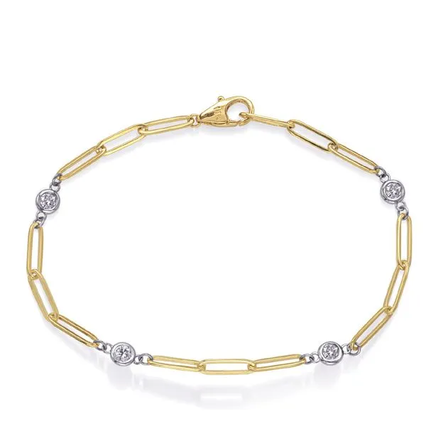 Yellow Gold Diamond Bracelet Tennies Jewelry Appleton, WI