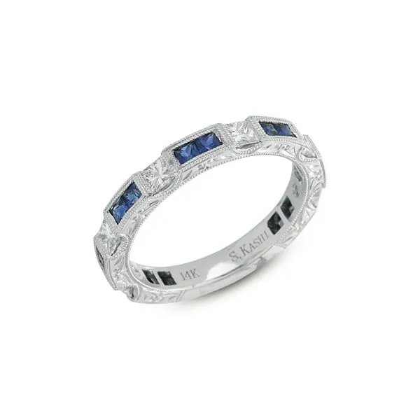 Sapphire & Diamond Band Tennies Jewelry Appleton, WI