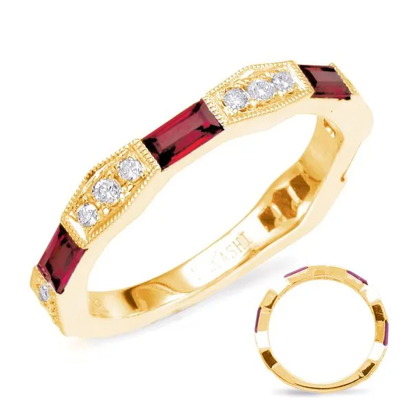Yellow Gold Ruby & Diamond Ring Tennies Jewelry Appleton, WI
